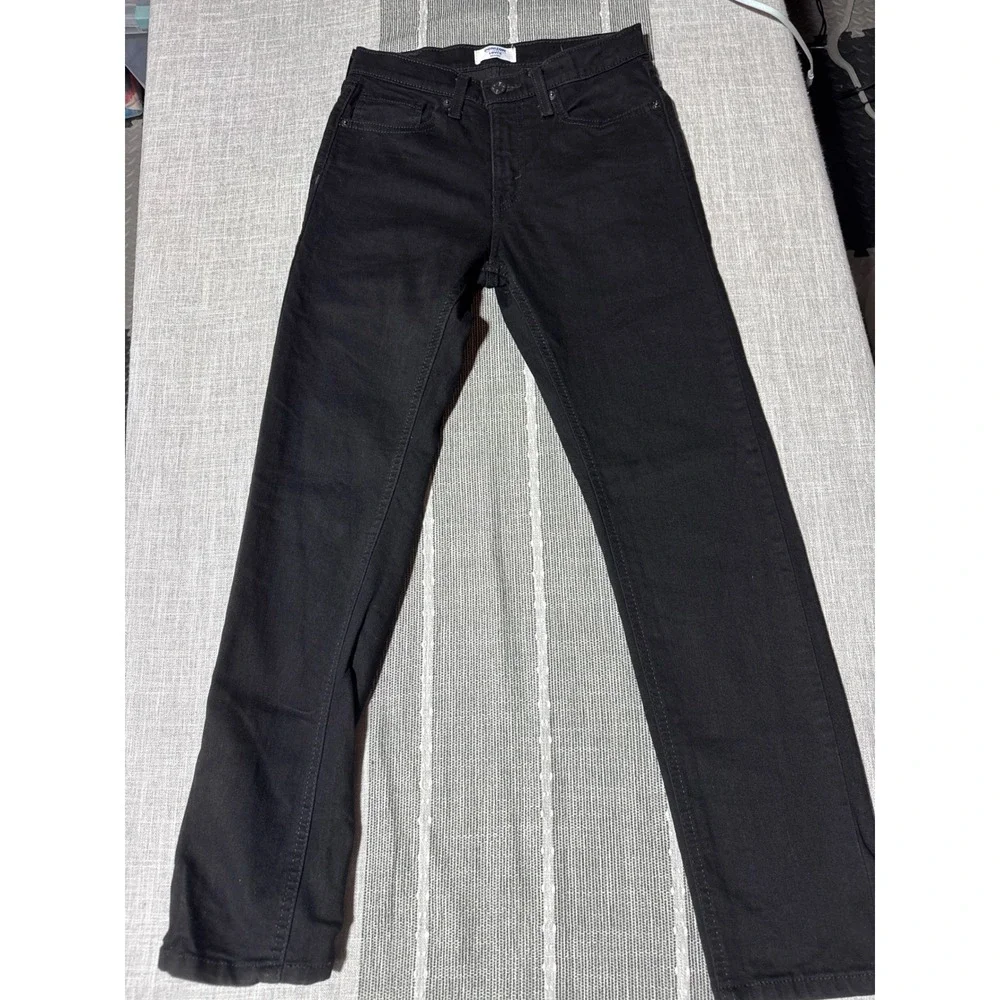 Levis denizen ids Black Denim Jeans Straight Leg Casual Pants Size 16